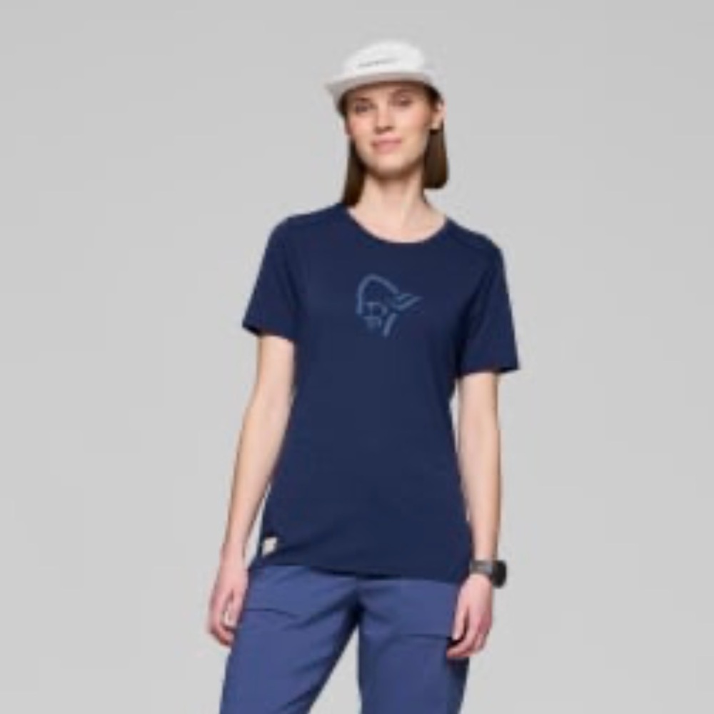 Norrona Femund equaliser merino T- Shirt Women’s Navy Blue T-Shirt